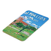 Erkundet die Hauptstadt von Paraguay Asunción Magnet (Linke Seite)