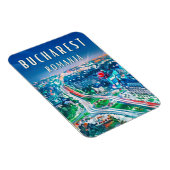 Erkundet die Wunder von Bukarest Magnet (Rechte Seite)