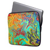 Erkundung abstrakter Designkonzepte Laptopschutzhülle (Vorderseite Links)