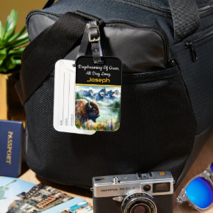 Erkundung der friedlichen Landschaft mit Büffelbis Gepäckanhänger