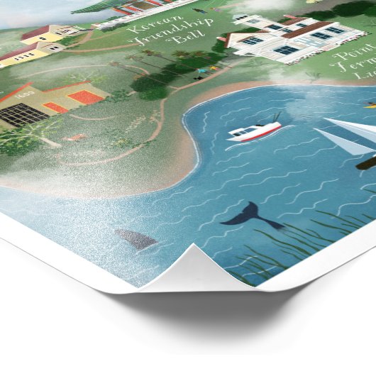 Erkundung der Küste San Pedro Illustration 8.5x11 Fotodruck (Ecke)