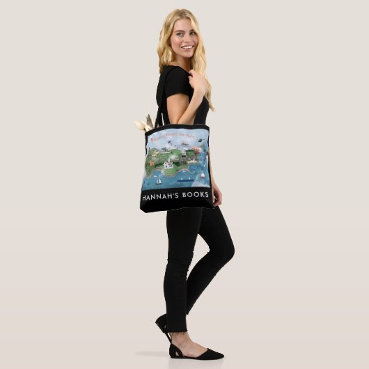 Erkundung der Küste San Pedro Illustration Tasche (Am Model)