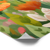 Erkundung der Landschaft Berge Aquarellmalerei Poster (Ecke)