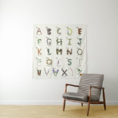 Erkundung der Natur Alphabet | Holz ABC Tapestry Wandteppich (Beispiel)
