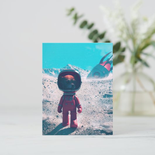 Erkundung der Postkarte Desolate Planet (Stehend Vorderseite)