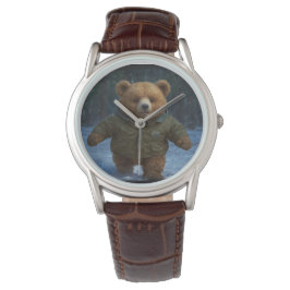 Erkundung der Teddy Bären Kunst für Kinder Armbanduhr