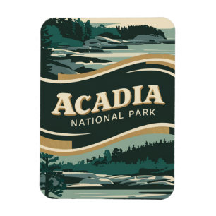 Erkundung des Acadia National Park Maine Magnet