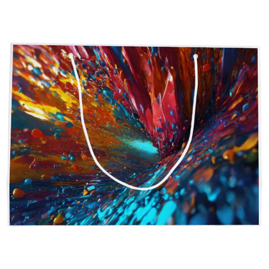 Erkundung des Alles mehrfarbiger Geschenktaschen Große Geschenktüte (Rückseite)