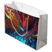 Erkundung des Alles mehrfarbiger Geschenktaschen Große Geschenktüte (Rückseite Schrägansicht)