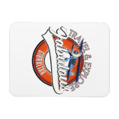 Erkundung des fabelhaften Gibraltar-Logos Magnet (Horizontal)