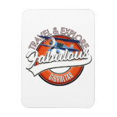 Erkundung des fabelhaften Gibraltar-Logos Magnet (Vertikal)