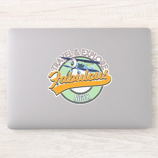 Erkundung des fabelhaften Niger Logos Aufkleber (Computer)