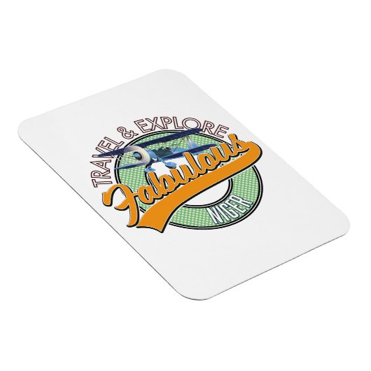 Erkundung des fabelhaften Niger Logos Magnet (Rechte Seite)