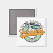 Erkundung des fabelhaften Niger Logos Magnet (Vorderseite/Rückseite)