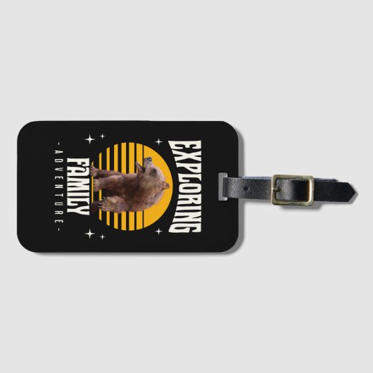 Erkundung des Familienabenteuers Gepäckanhänger (Vorderseite (Horizontal))