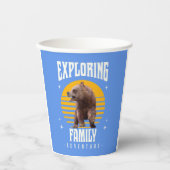 Erkundung des Familienabenteuers Pappbecher (Vorderseite)