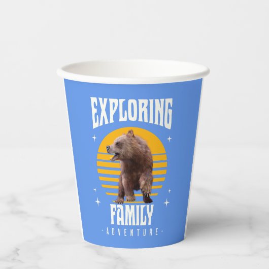 Erkundung des Familienabenteuers Pappbecher (Vorderseite)