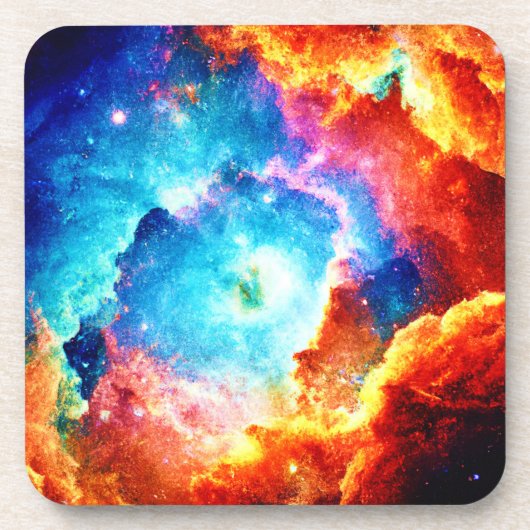 Erkundung des farbenfrohen Nebels Kunst Getränkeuntersetzer (Vorderseite)