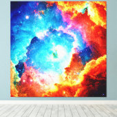 Erkundung des farbenfrohen Nebels Kunst Leinwanddruck (Insitu (Holzboden))