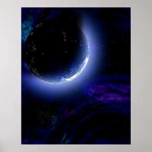 Erkundung des Leuchtstoffplaneten Poster