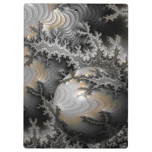 Erkundung des Mandelbrot-Reiches Klemmbrett (Rückseite)