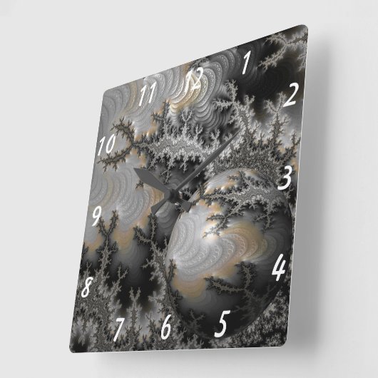 Erkundung des Mandelbrot-Reiches Quadratische Wanduhr (Winkel)