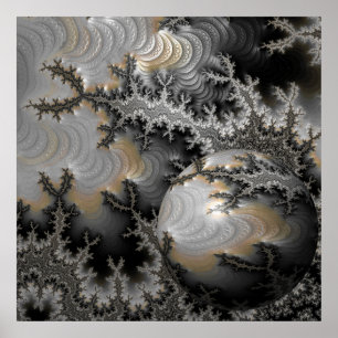Erkundung des Mandelbrot-Reichs Poster