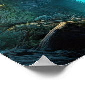 Erkundung des wilden grünen Tals Poster (Ecke)