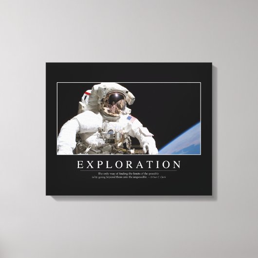Erkundung: Inspiration 2 Leinwanddruck (Vorderseite)