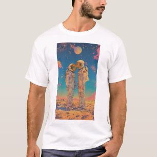 Erkundung weiblicher Astronauten auf den Wüstenplä T-Shirt