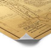 Erkundungsgeschichte des Grand Canyon Poster (Ecke)