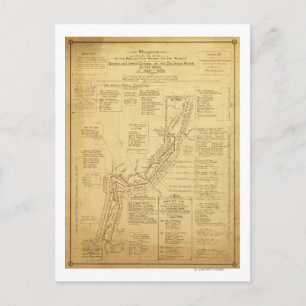 Erkundungsgeschichte des Grand Canyon Postkarte