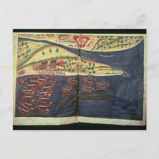 Erkundungsplan für Surat Postkarte (Vorderseite)