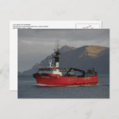 Erla N, Crab Boat in Dutch Harbor, Alaska Postkarte (Vorne/Hinten)