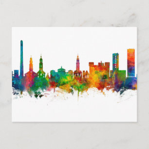 Erlangen Deutschland Skyline Postkarte