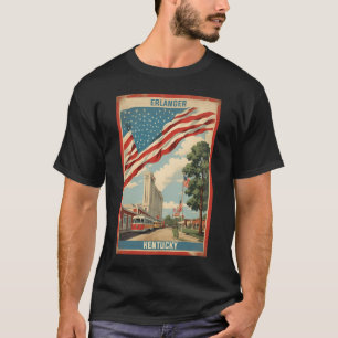 Erlanger Kentucky Usa Vintage Tourismus T-Shirt