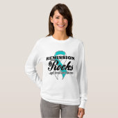 Erlass-Felsen - Gebärmutterkrebs-Bewusstsein T-Shirt (Vorne ganz)
