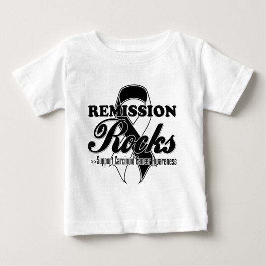 Erlass-Felsen - karzinoides Krebs-Bewusstsein Baby T-shirt (Vorderseite)