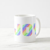 Erlaube dir selbst, Regenbogenfarben zu GENIESSEN Kaffeetasse (VorderseiteRechts)