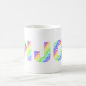 Erlaube dir selbst, Regenbogenfarben zu GENIESSEN Kaffeetasse (Mittel)