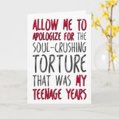 Erlauben Sie mir, mich zu entschuldigen, lustiger Karte (Gelbe Blume)