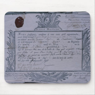 Erlaubnis für den Kampf von Rossbach, 1757 Mousepad