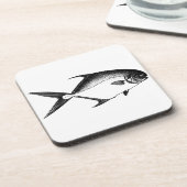 Erlaubnis-Logo (Linie Kunst) Untersetzer (Linke Seite)