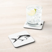 Erlaubnis-Logo (Linie Kunst) Untersetzer (Rechte Seite)