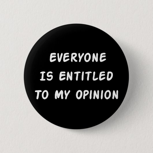 Erlaubt zu meiner Meinung Button (Vorderseite)