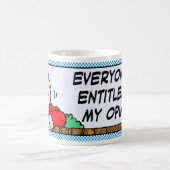 Erlaubt zu meiner Meinung Kaffeetasse (Mittel)