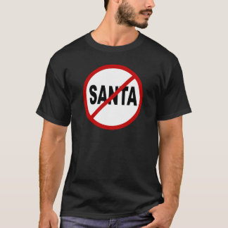 Erlaubte Zeichen-Aussage des Hass-Santa/No Sankt T-Shirt