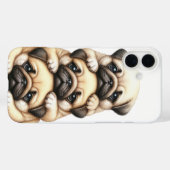 ERLÄUTERTE HUNDE MIT MOPS Case-Mate iPhone HÜLLE (Rückseite (Horizontal))