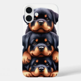 ERLÄUTERTE HUNDE VON ROTTWEILER PUPPY iPhone 16 PLUS HÜLLE