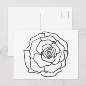Erläuterung der Blume Postkarte (Vorne/Hinten)